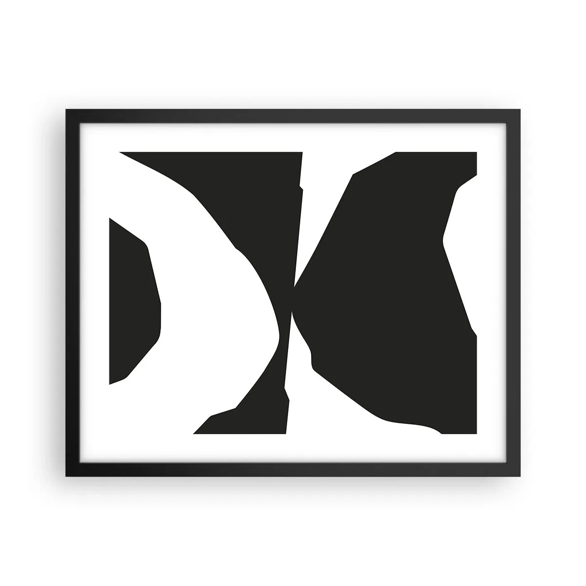 Plagát v čiernom ráme - Positive-negative - 50x40 cm