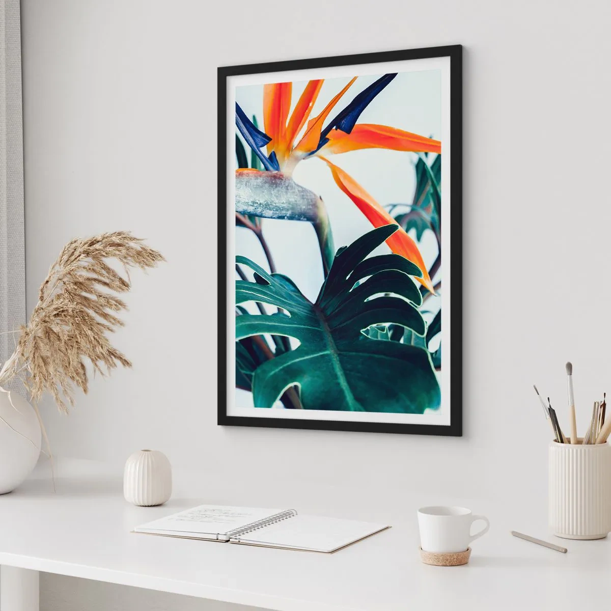 Plagát v čiernom ráme - Vtáker - 30x40 cm
