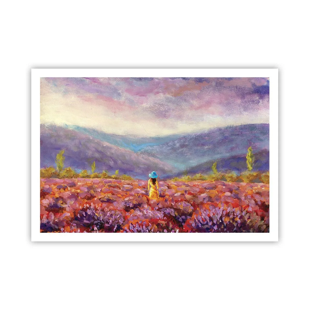 Plagát - V levanduľovom svete - 100x70 cm