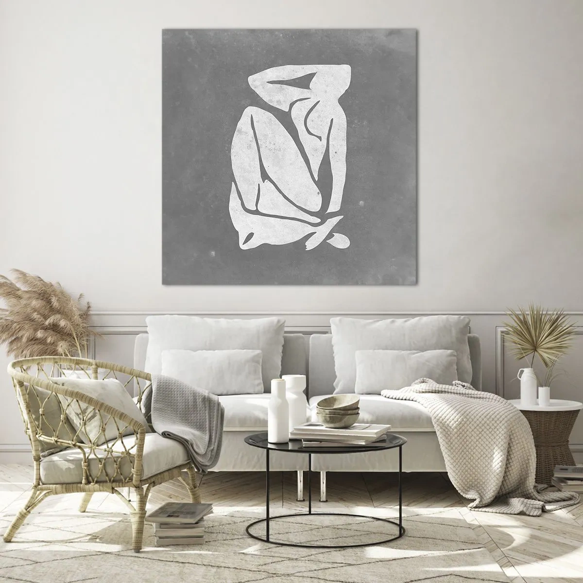 Obraz na skle - V zádumčivosti - 40x40 cm