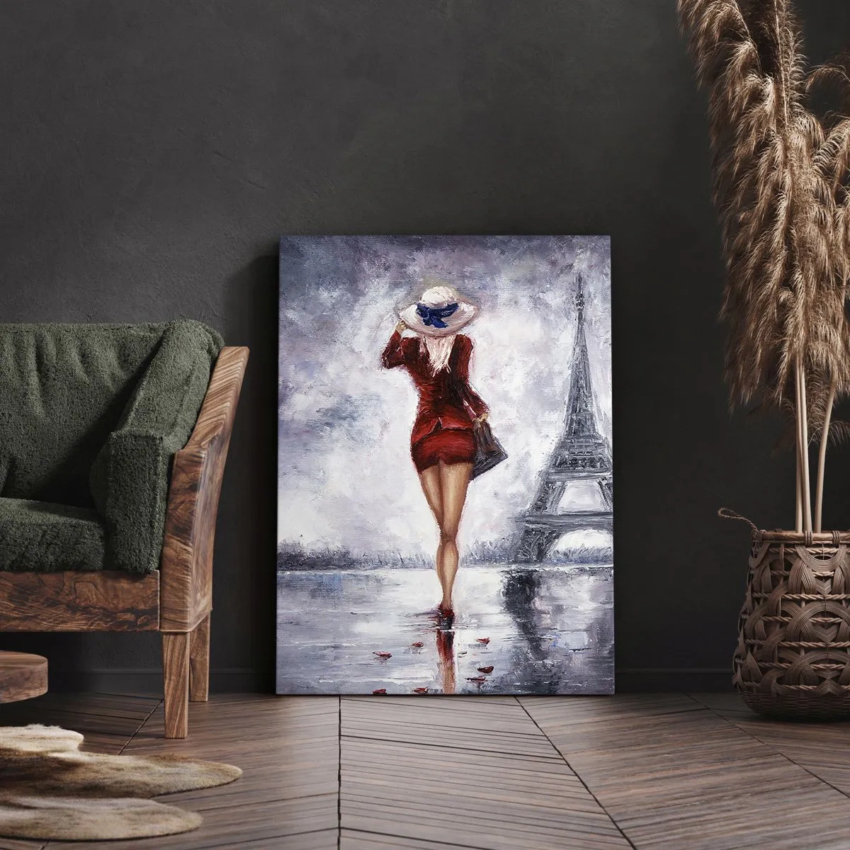 Obraz na plátne - Parížske symboly - 80x120 cm