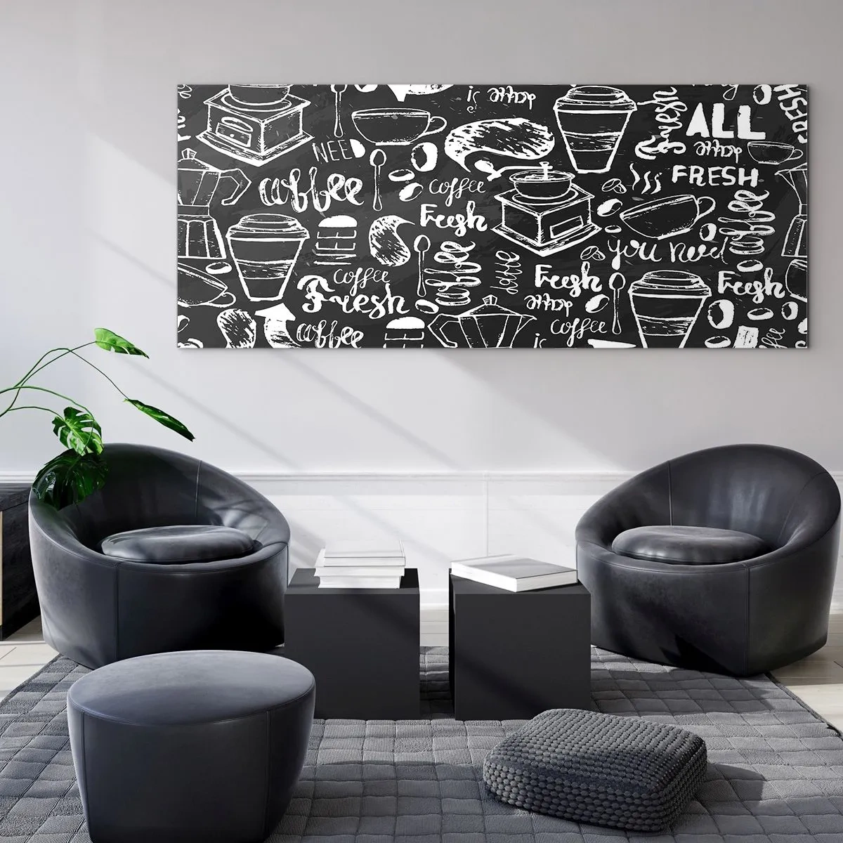 Obraz na skle - All you need is… - 140x50 cm