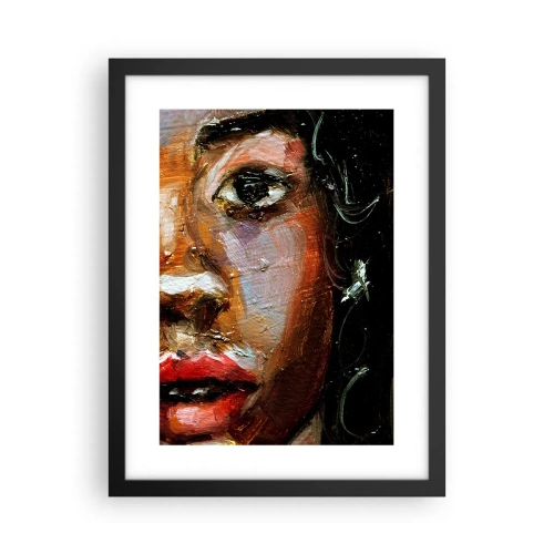 Plagát v čiernom ráme - Čierna a jas - 30x40 cm