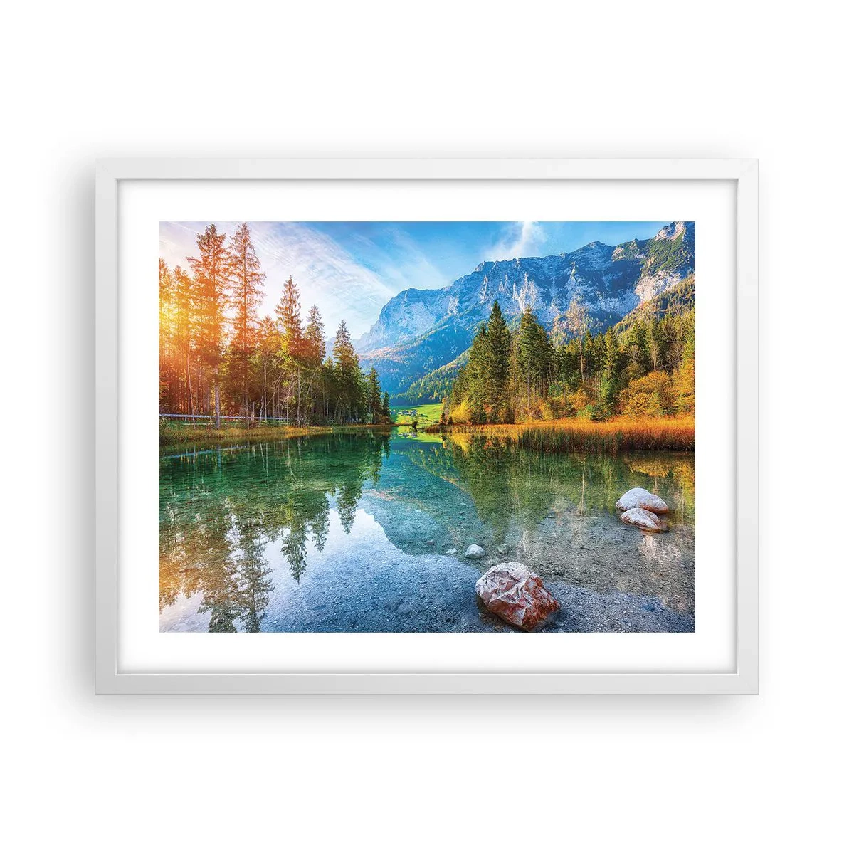 Plagát v bielom ráme - Nežnosť jesene - 50x40 cm