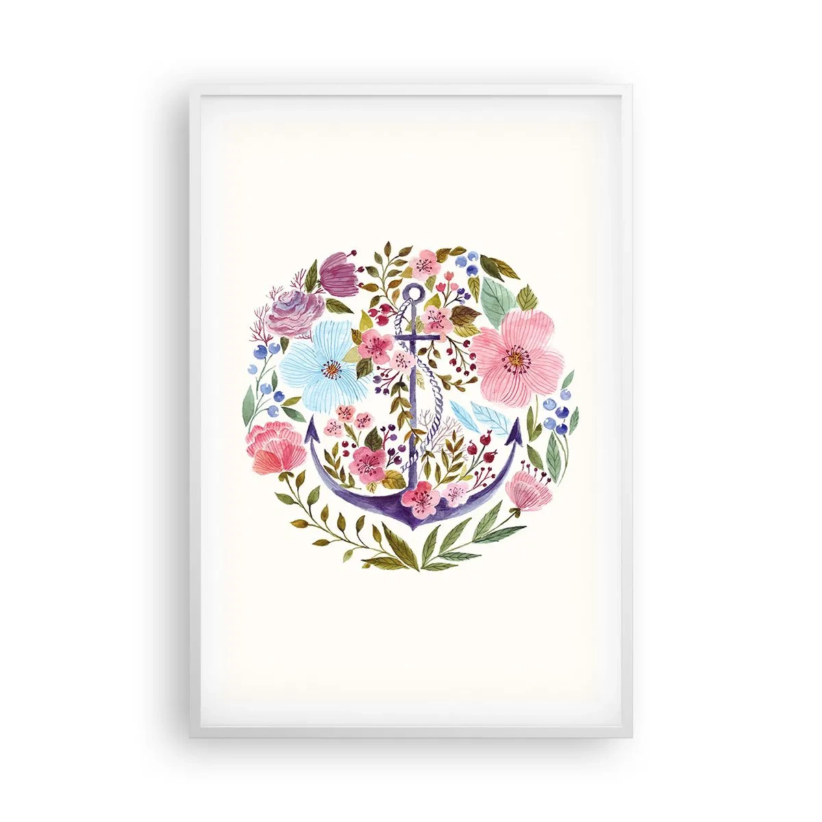 Plagát v bielom ráme - Námorníkov krásny sen - 61x91 cm
