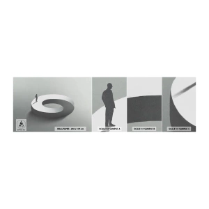 Vzorka samolepiacej fototapety Deluxe Sticker - To pochopíš - Muž, 3D, Podnikateľ - 100x30 cm