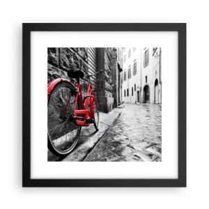 Plagát v čiernom ráme - Skutočná krása nestarne - 30x30 cm