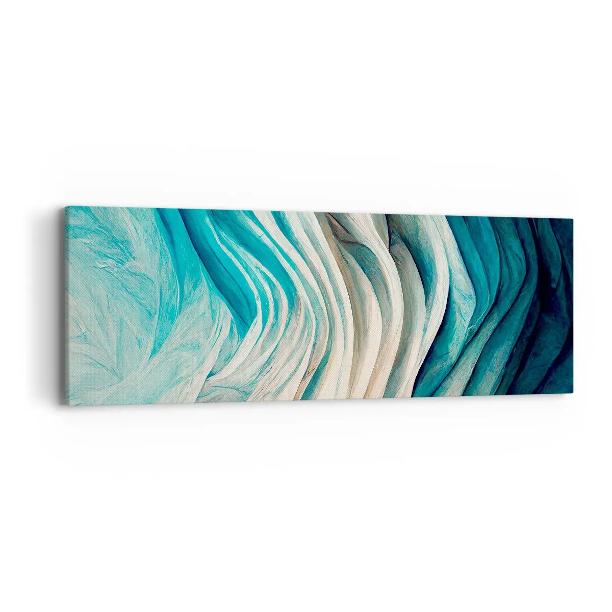 Obraz na plátne - Modrá neukojiteľnosť - 90x30 cm