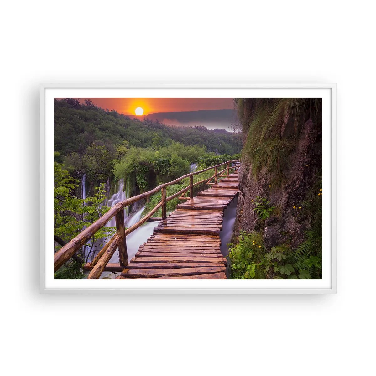 Plagát v bielom ráme - Neuveriteľná krása - 100x70 cm