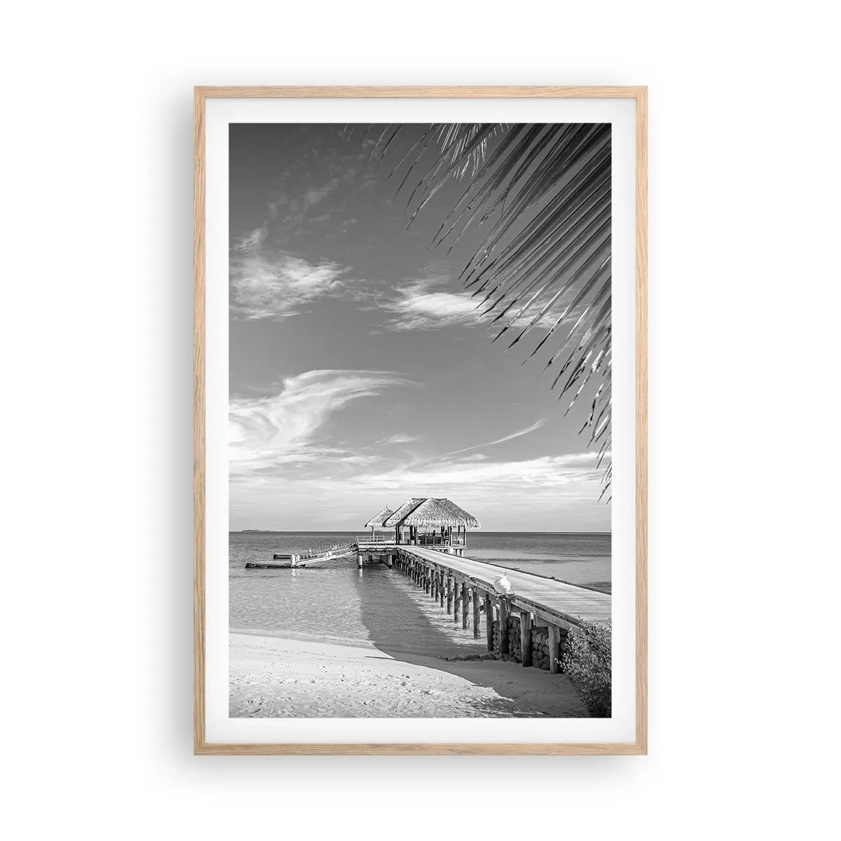 Plagát v ráme zo svetlého duba - Spomienka alebo sen? - 61x91 cm