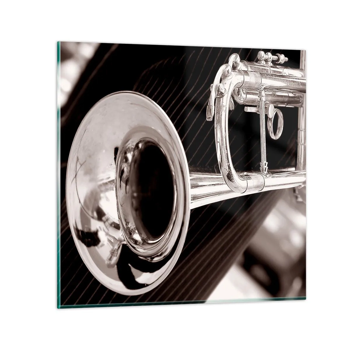 Obraz na skle - Hudobné cestovanie do 30. rokov - 40x40 cm