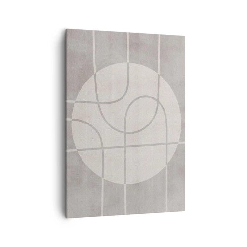 Obraz na plátne - Kruhovo a priamo - 50x70 cm