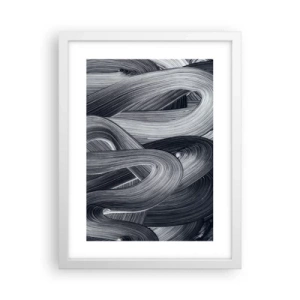 Plagát v bielom ráme - Plynulosť reality - 30x40 cm