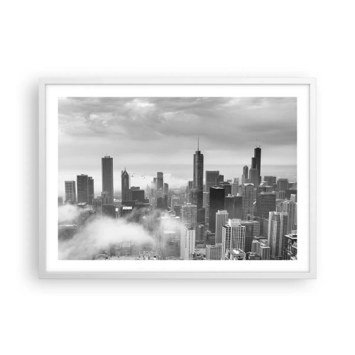 Plagát v bielom ráme - Americká krajina - 70x50 cm