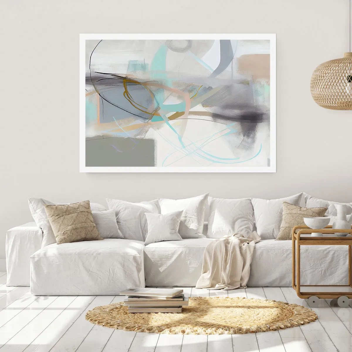 Plagát - Hmlistá abstrakcia - 91x61 cm