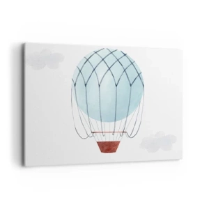 Obraz na plátne - Celý v oblakoch - 100x70 cm