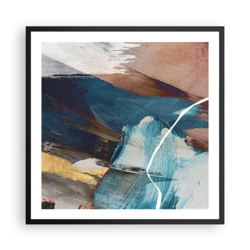 Plagát v čiernom ráme - Na plno a s energiou - 60x60 cm