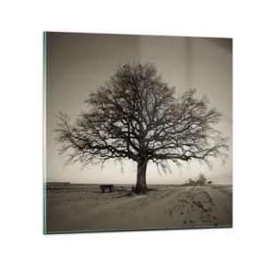 Obraz na skle - Odtiaľ až do večnosti - 30x30 cm