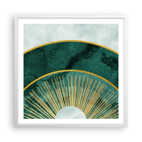 Plagát v bielom ráme - Iná slnečná sústava - 60x60 cm
