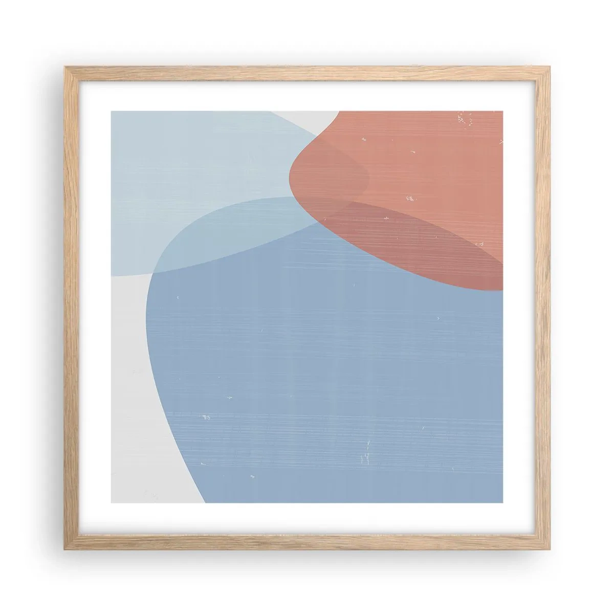 Plagát v ráme zo svetlého duba - Pastelové vzťahy - 50x50 cm