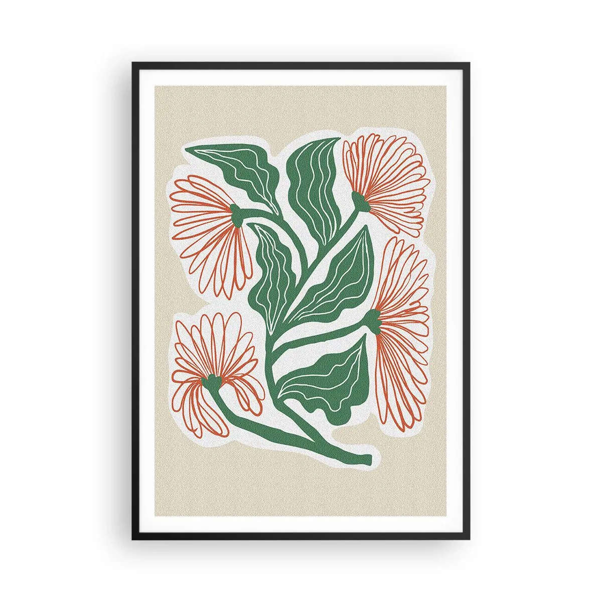 Plagát v čiernom ráme - Ľudové aj moderné - 70x100 cm