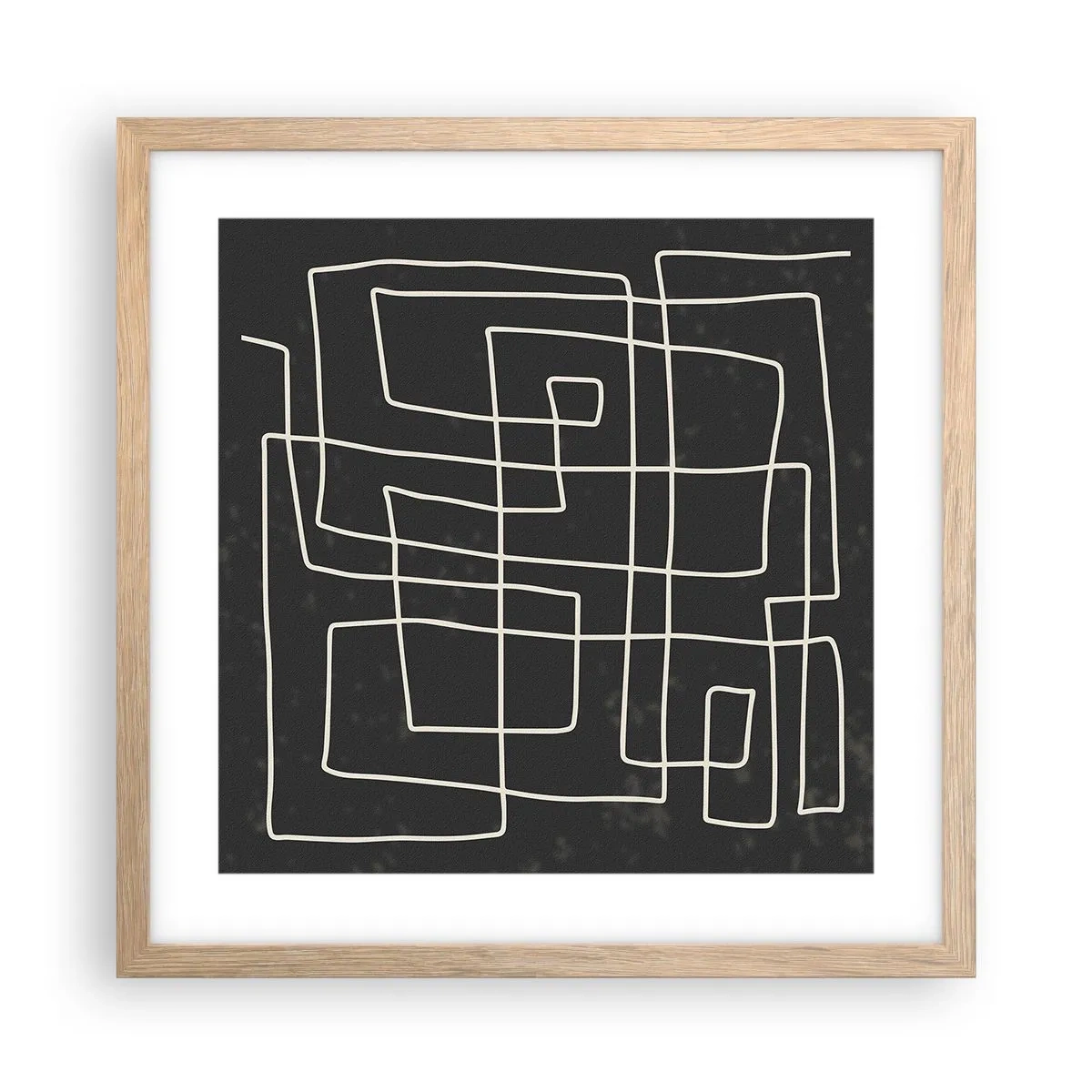 Plagát v ráme zo svetlého duba - Nie je to tak jednoduché - 40x40 cm