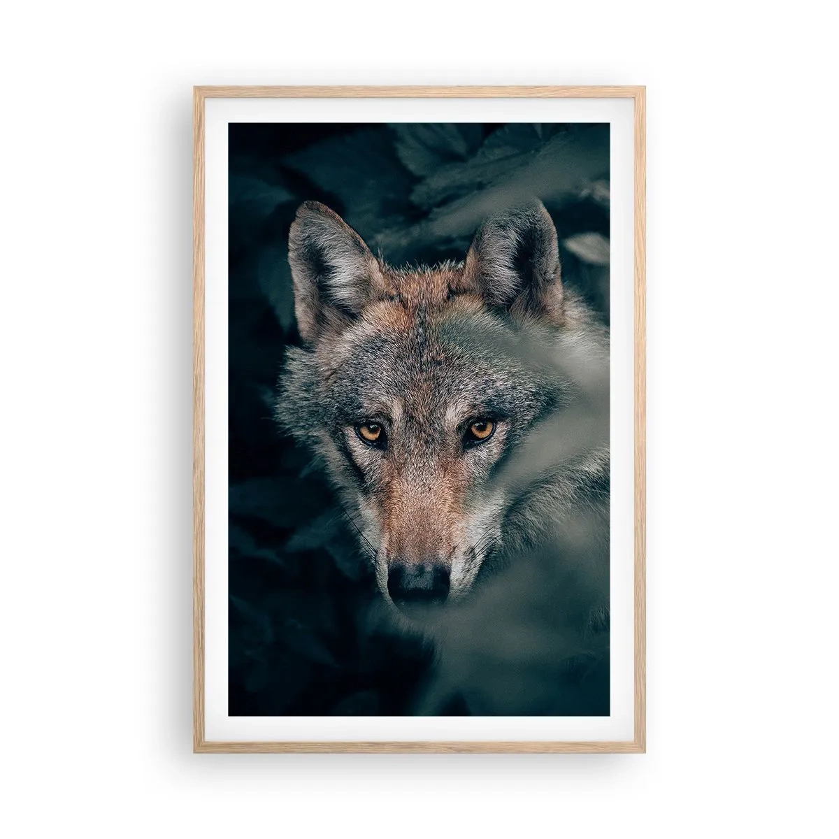 Plagát v ráme zo svetlého duba - Predátor - 61x91 cm