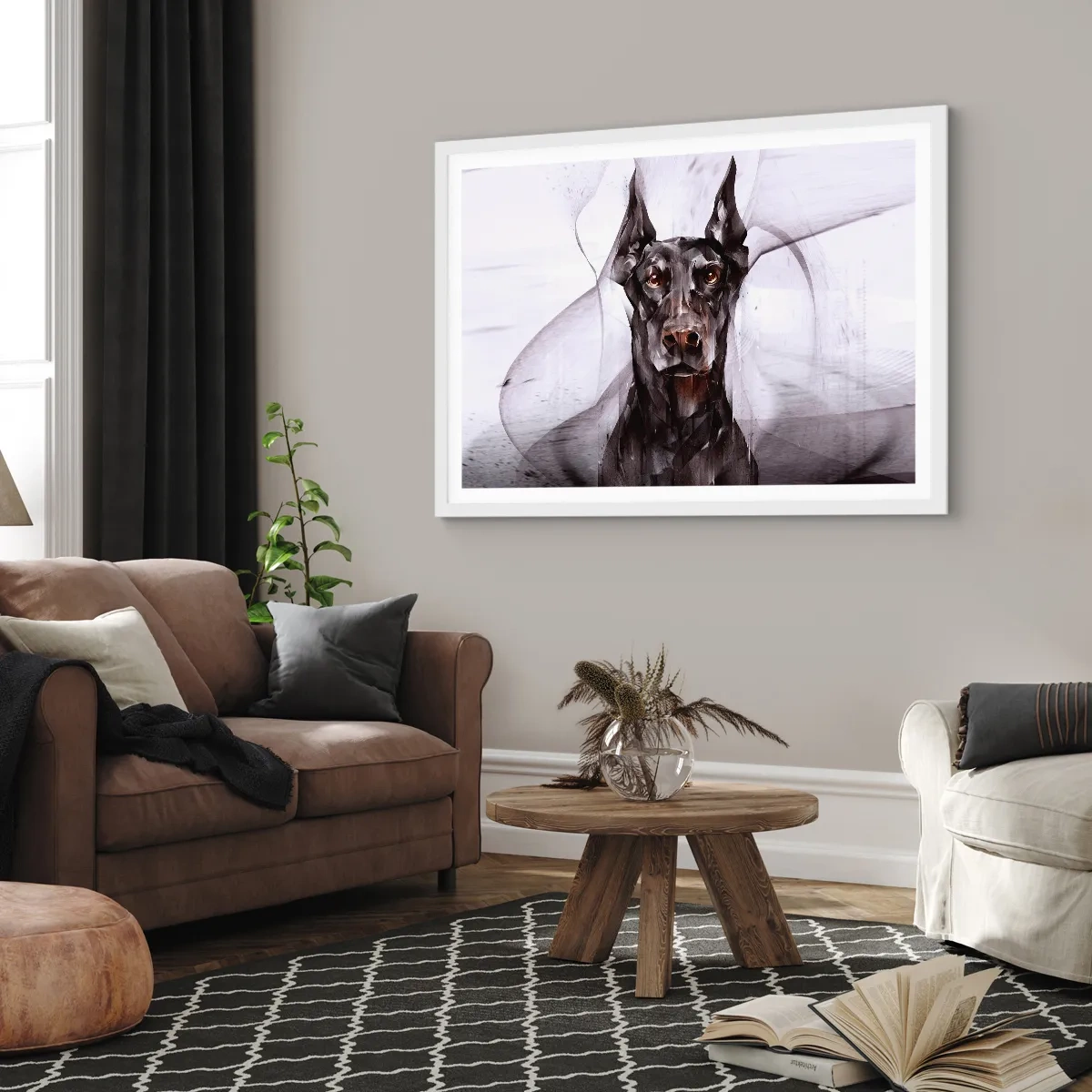 Plagát v bielom ráme - Z urodzeného rodu - 70x50 cm