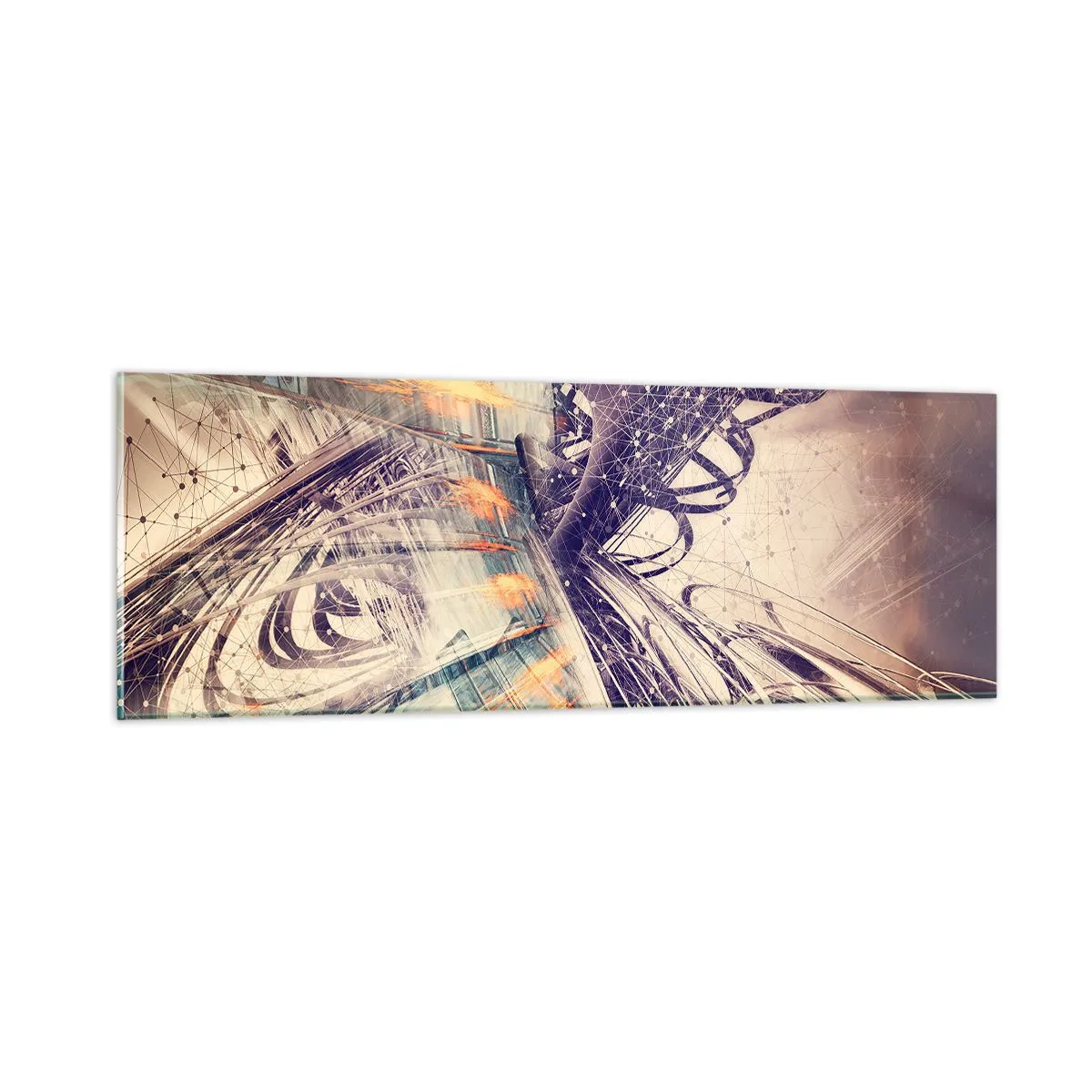 Obraz na skle - Vo veľkom zhone - 90x30 cm