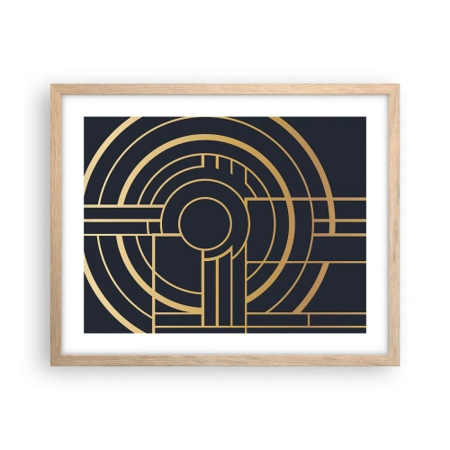 Plagát v ráme zo svetlého duba - Obraty udalosti - 50x40 cm