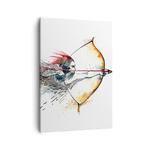 Obraz na plátne - Mýtický bojovník s ohnivým lukom - 50x70 cm