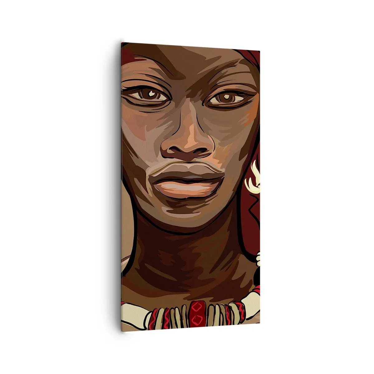 Obraz na plátne - Ebenová Venuša - 65x120 cm