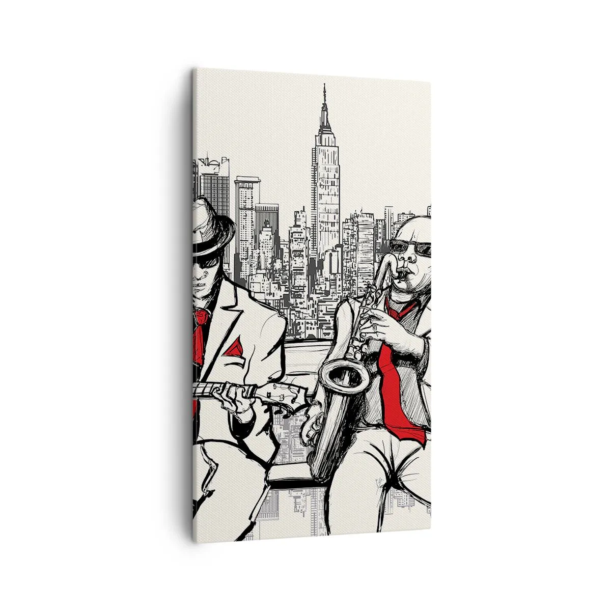 Obraz na plátne - Newyorská improvizácia - 45x80 cm