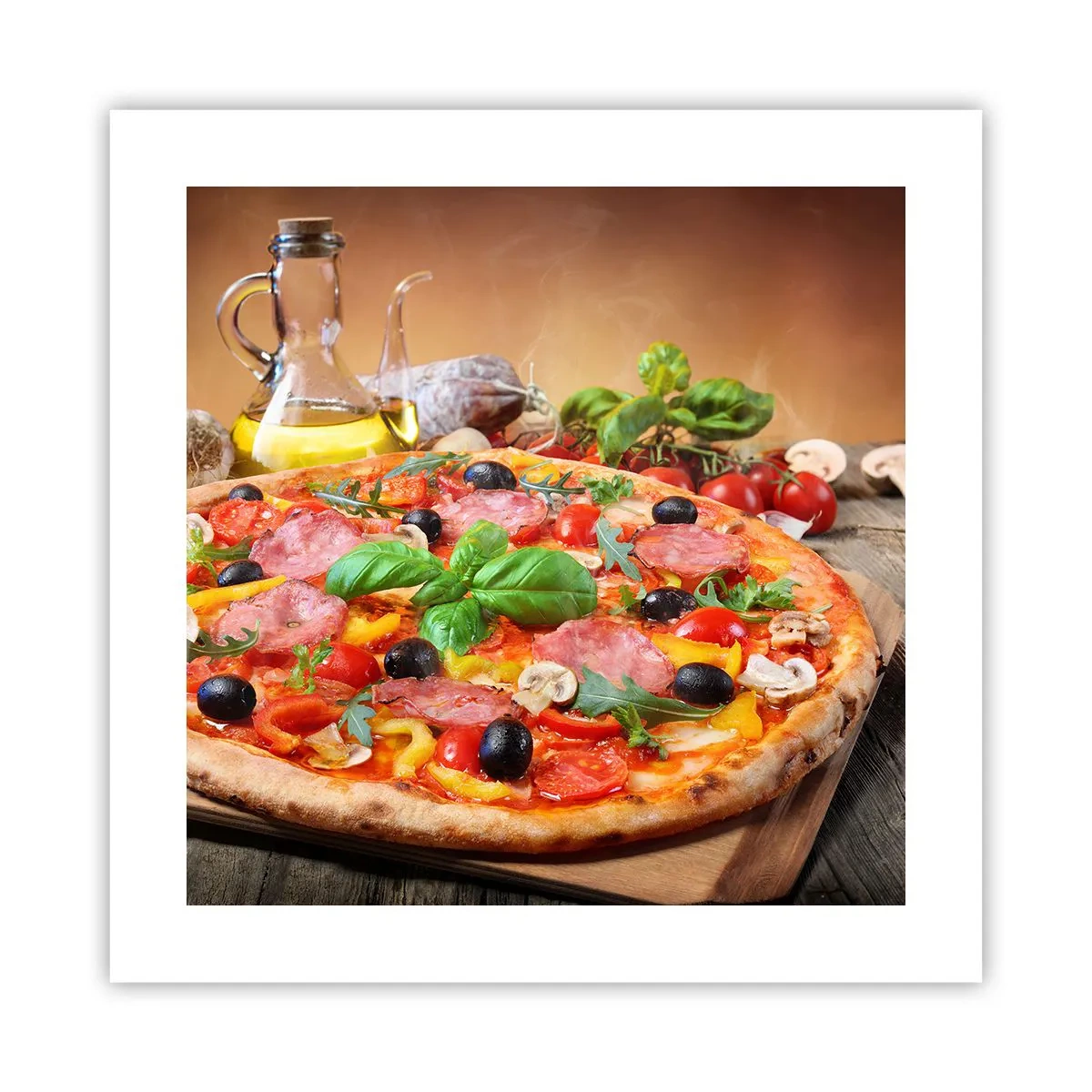 Plagát - So skutočne talianskou chuťou - 40x40 cm