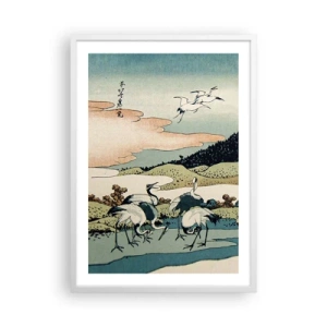 Plagát v bielom ráme - V japonskom duchu - 50x70 cm