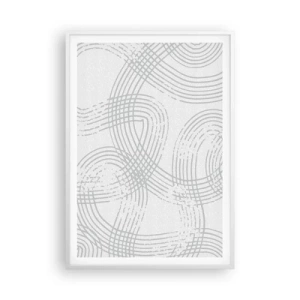 Plagát v bielom ráme - Jednoduché východisko neexistuje - 70x100 cm