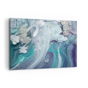 Obraz na plátne - Prúdy modrej - 100x70 cm