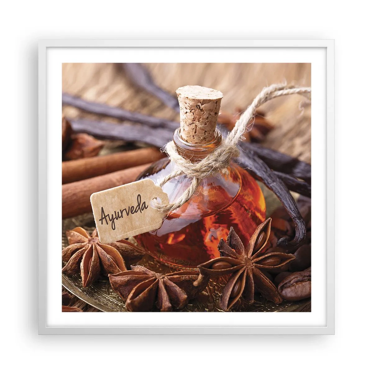 Plagát v bielom ráme - K jednote tela a ducha - 60x60 cm