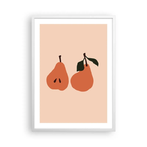 Plagát v bielom ráme - Číra sladkosť - 50x70 cm