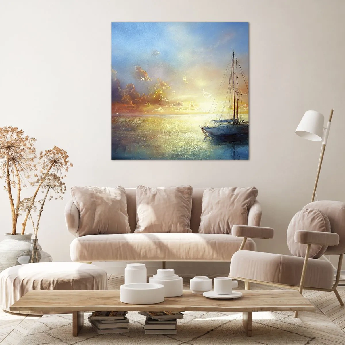 Obraz na plátne - V zlatom zálive - 60x60 cm