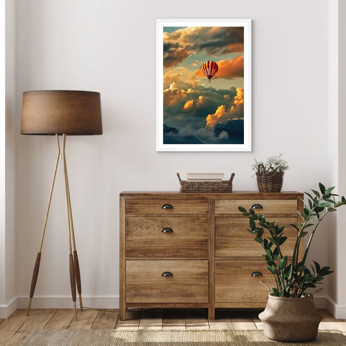 Plagát v bielom ráme - Letím, lebo chcem - 50x70 cm