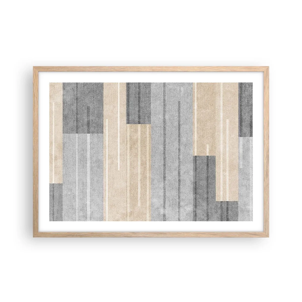 Plagát v ráme zo svetlého duba - Kompozícia: drž sa - 70x50 cm