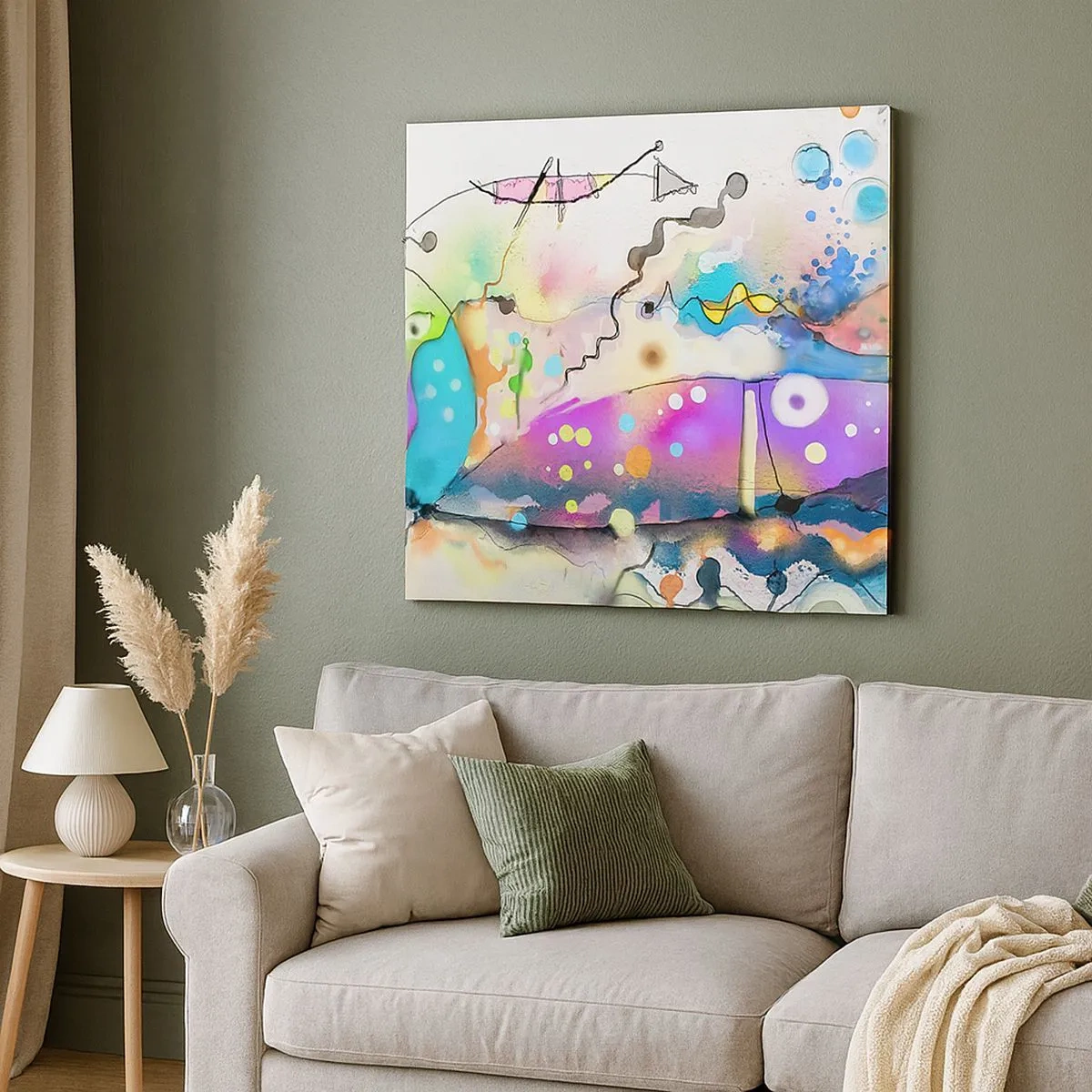 Obraz na plátne - Niet slov! - 30x30 cm