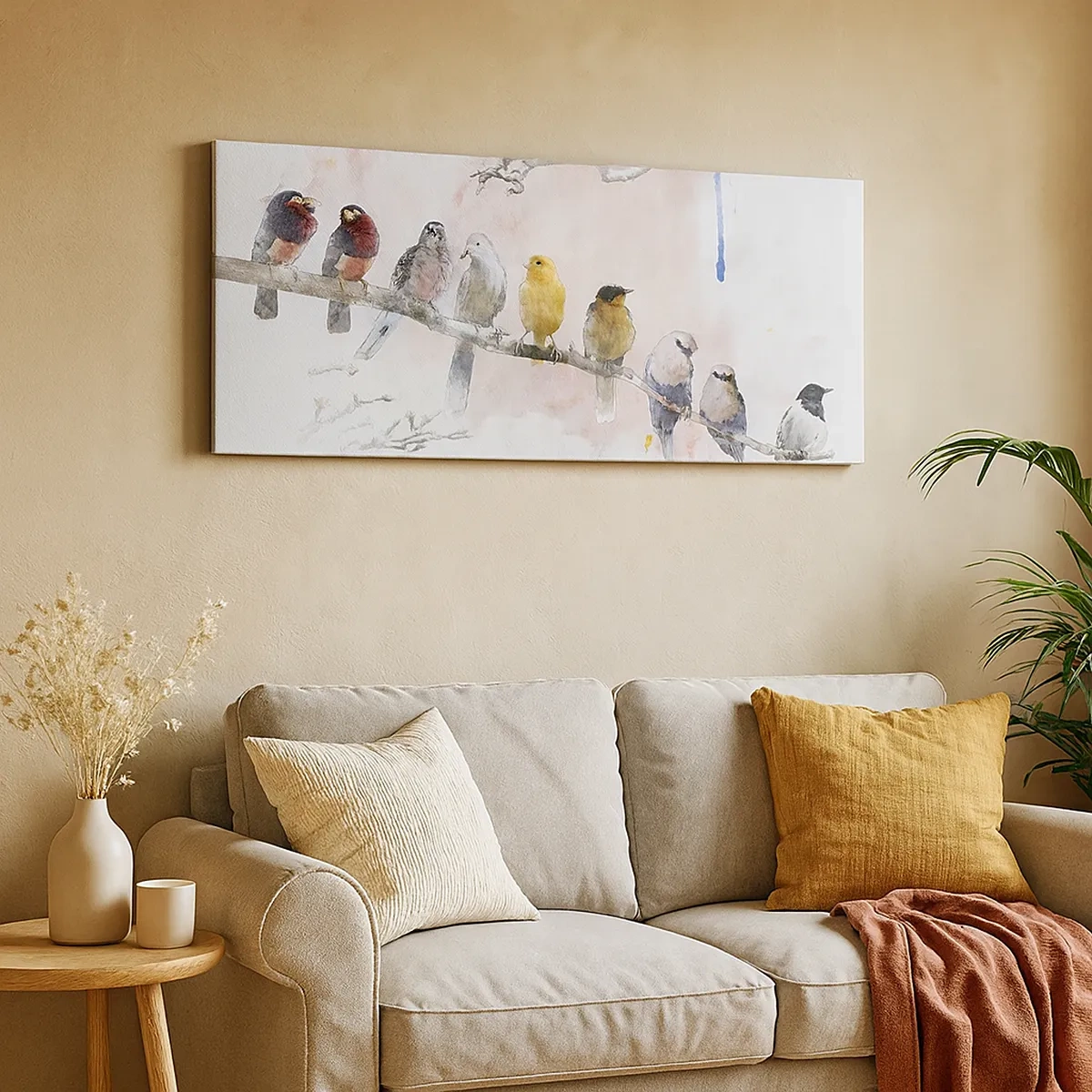 Obraz na plátne - Okrídlené stretnutie - 30x30 cm