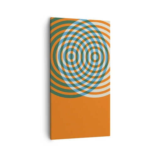 Obraz na plátne - Abstraktná kruhová variácia - 55x100 cm