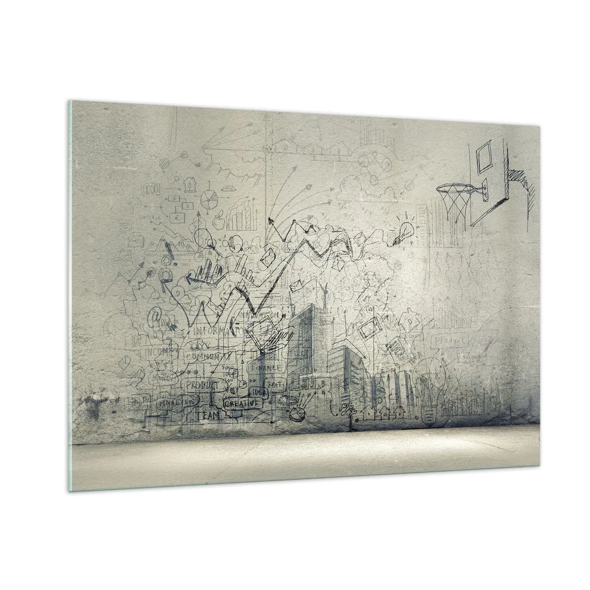 Obraz na skle - Môj skvelý mestský život - 100x70 cm