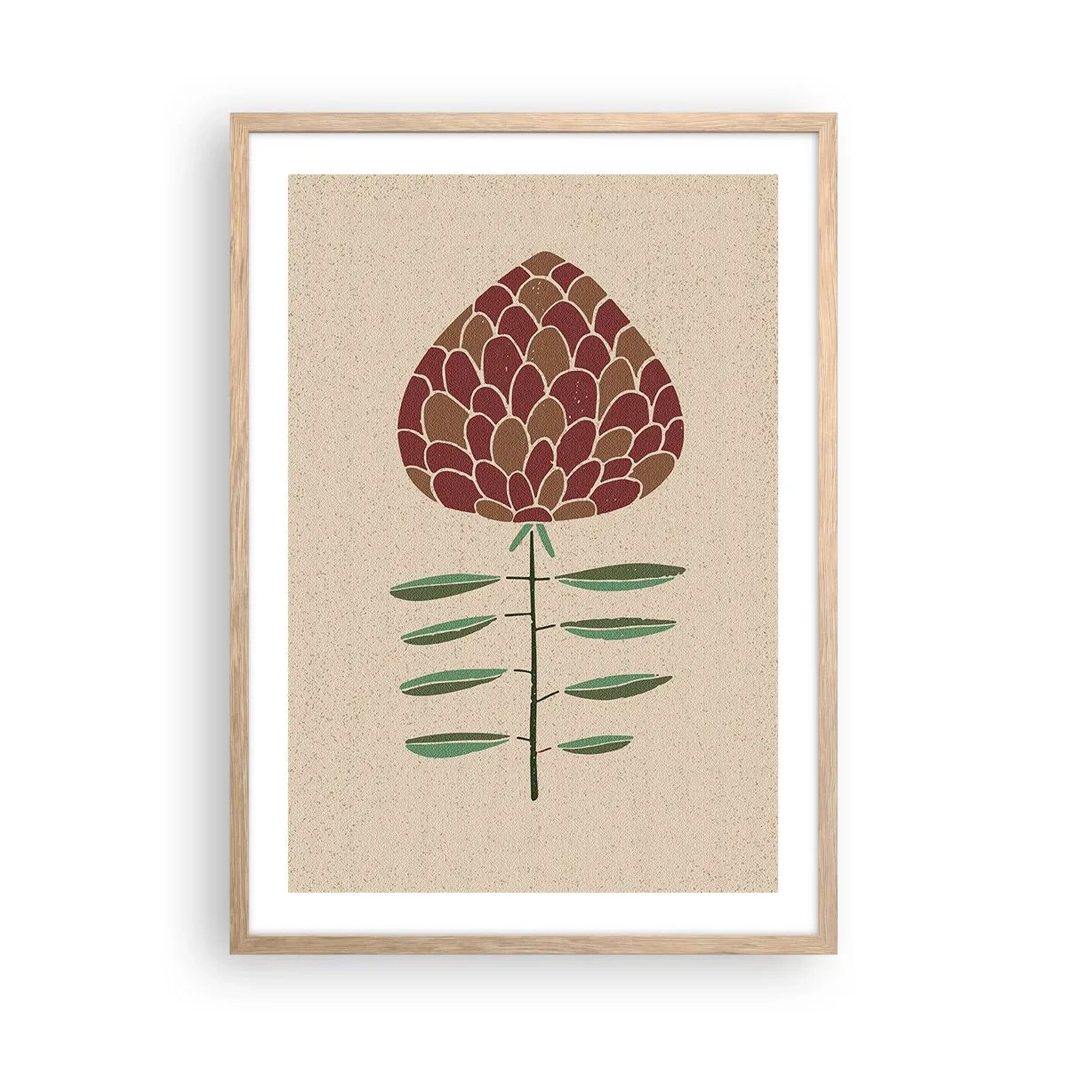 Plagát v ráme zo svetlého duba - Šéf šéfov - 50x70 cm