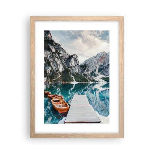 Plagát v ráme zo svetlého duba - Ukážeme vám krásu - 30x40 cm