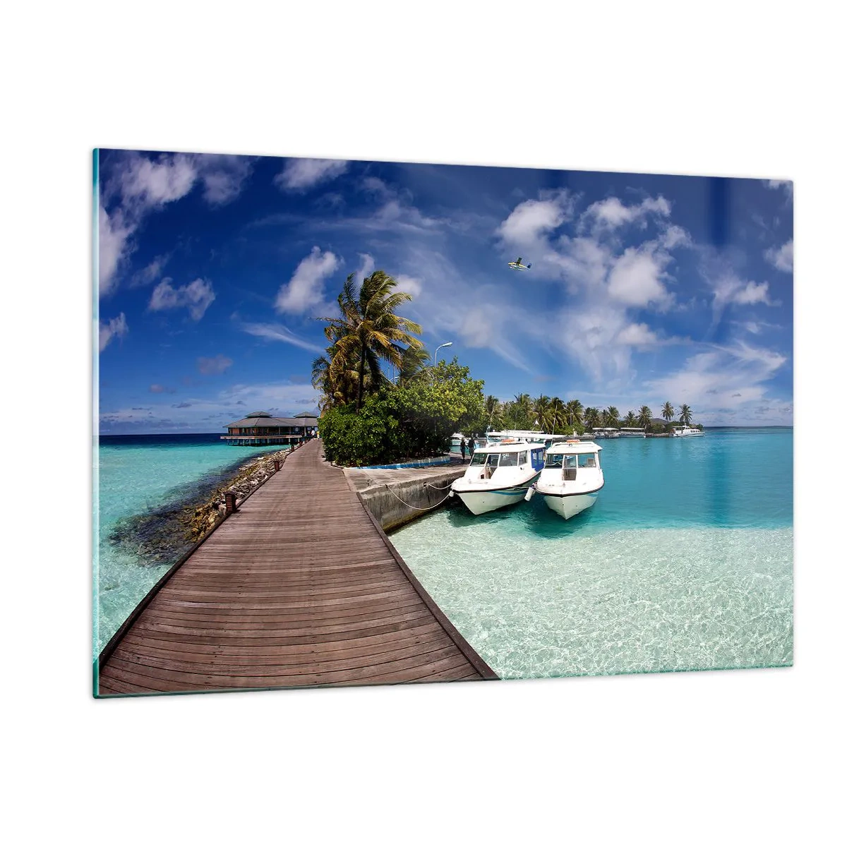Obraz na skle - A predsa raj existuje - 120x80 cm