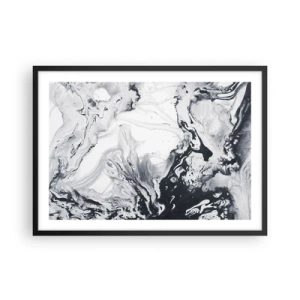 Plagát v čiernom ráme - Zemské vnútro - 70x50 cm